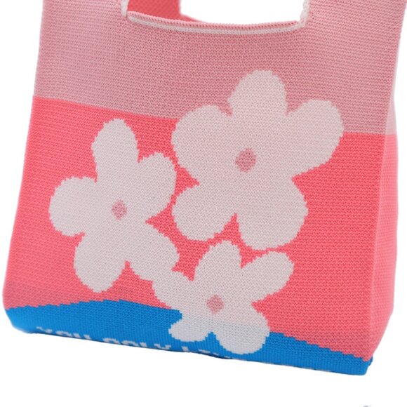 YOLO Mini Tote Bag - You Only Live Once - Pink/Blue/White - NWT - Picture 5 of 9